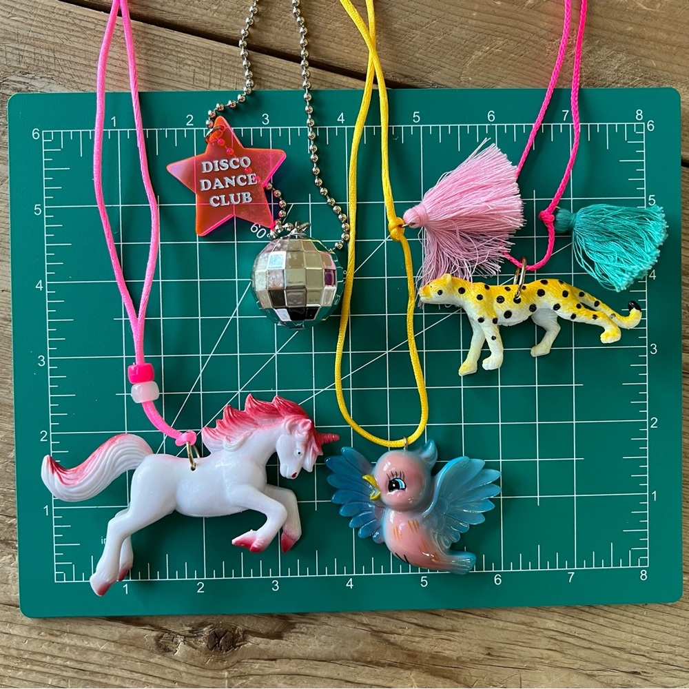 Adorable and Cool Gunner and Lux Pendant Necklaces Bundle of 4 - Picture 1 of 14